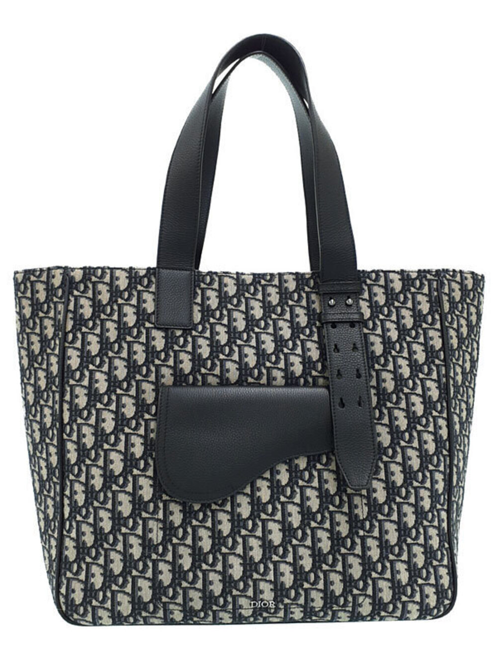 Christian Dior Oblique Saddle Tote Bag